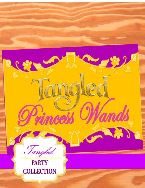 TANGLED Party SIGN Rapunzel Girls Birthday by KROWNKREATIONS