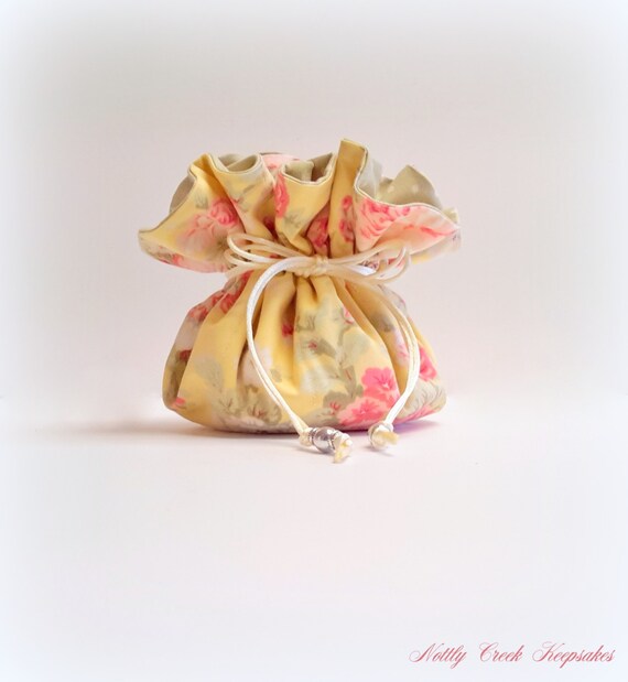 Drawstring Jewelry Bag / Travel Jewelry Pouch / Jewelry