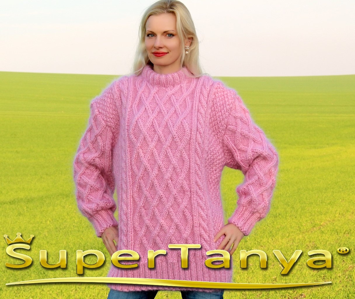 made to order crewneck knitted aran mohair sweater made to order crewneck knitted aran mohair sweater