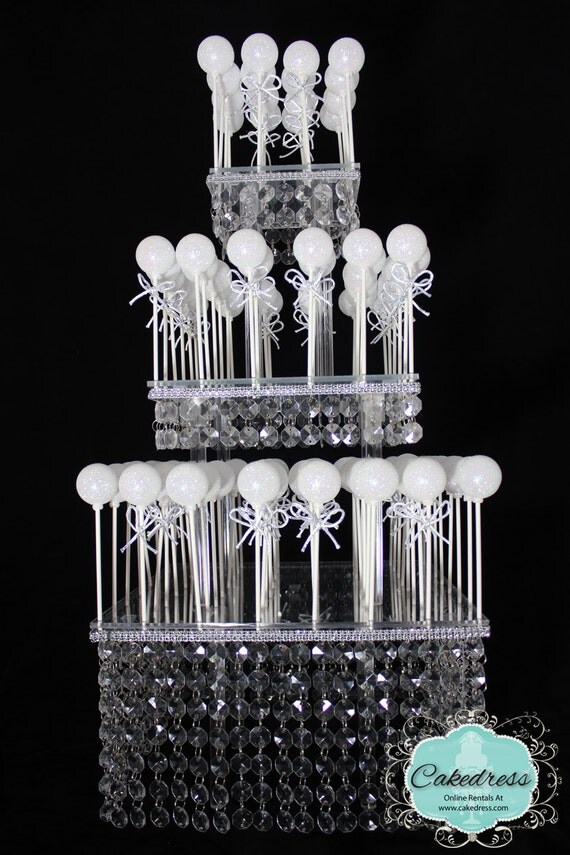 Wedding Cake Pop Stand by CakeDress on Etsy