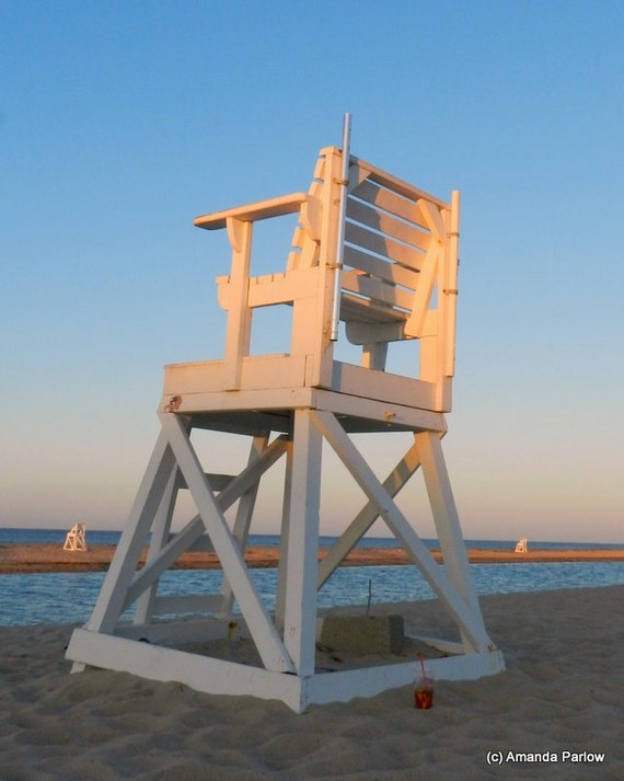 Items similar to Cape Cod Beach Lifeguard Chair Photo on Etsy