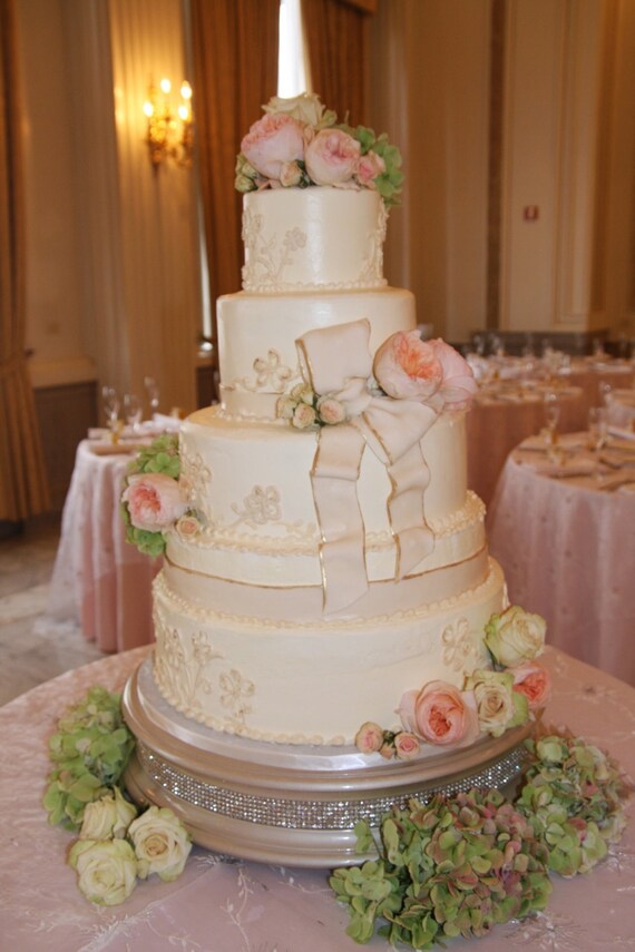 16 inch  Champagne Diamond Wedding  Cake  Stand 