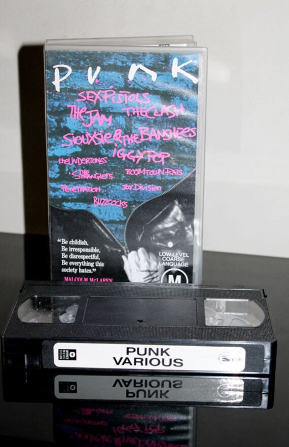 Items Similar To Vintage Punk Rock From The 70s Vhs Video Cassette Featuring Siouxsie And The
