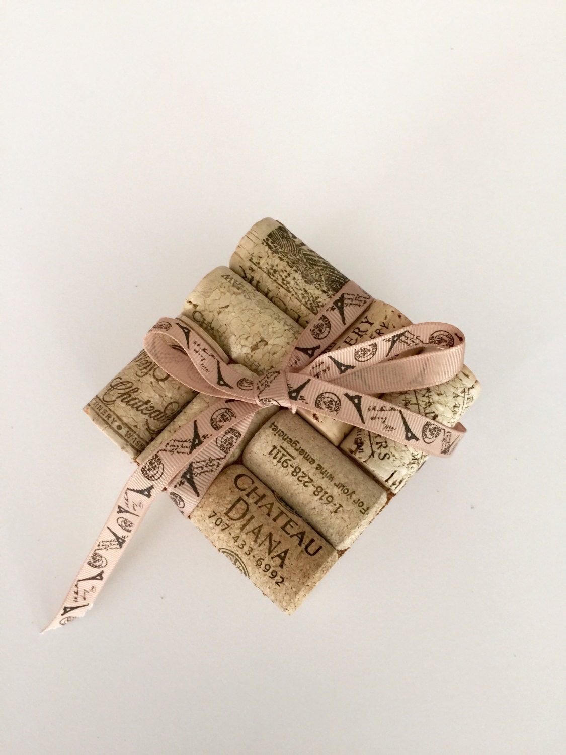 Wine Cork Coasters 4 Wedding Gift Idea Wine Cork Crafts