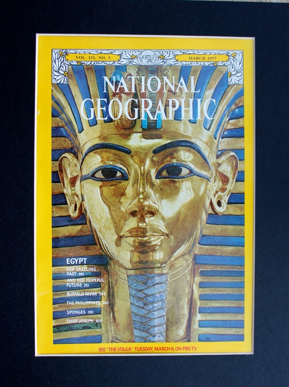 King Tut National Geographic Cover - magazine photographic art/cool ...