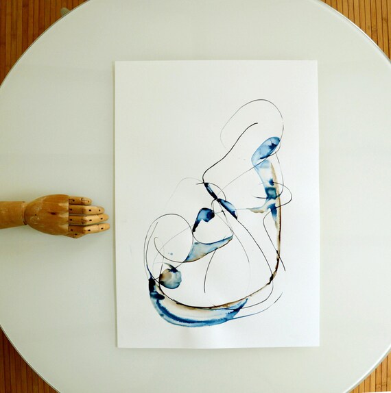 Linear Abstract Art on acid free