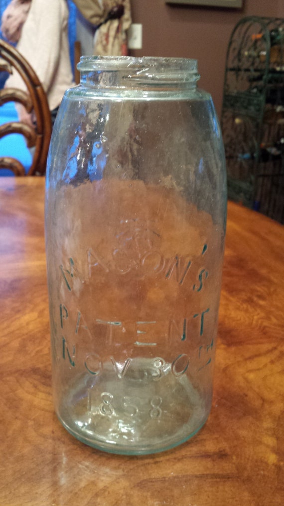 Mason Jar Patent Nov 20th 1858