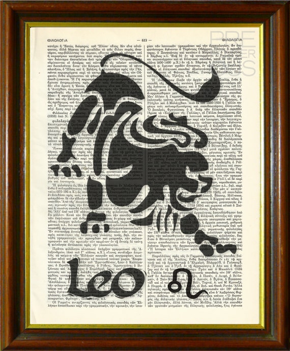 LEO / Leo Art Leo Print Leo Poster Leo Gift Leo by prePOSTERousArt
