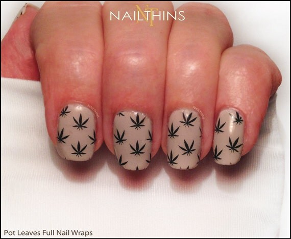 marijuana nail design 2024