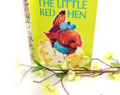 The Little Red Hen Collectible First Golden Book Printing Collectible Vintage Easter Basket Decor