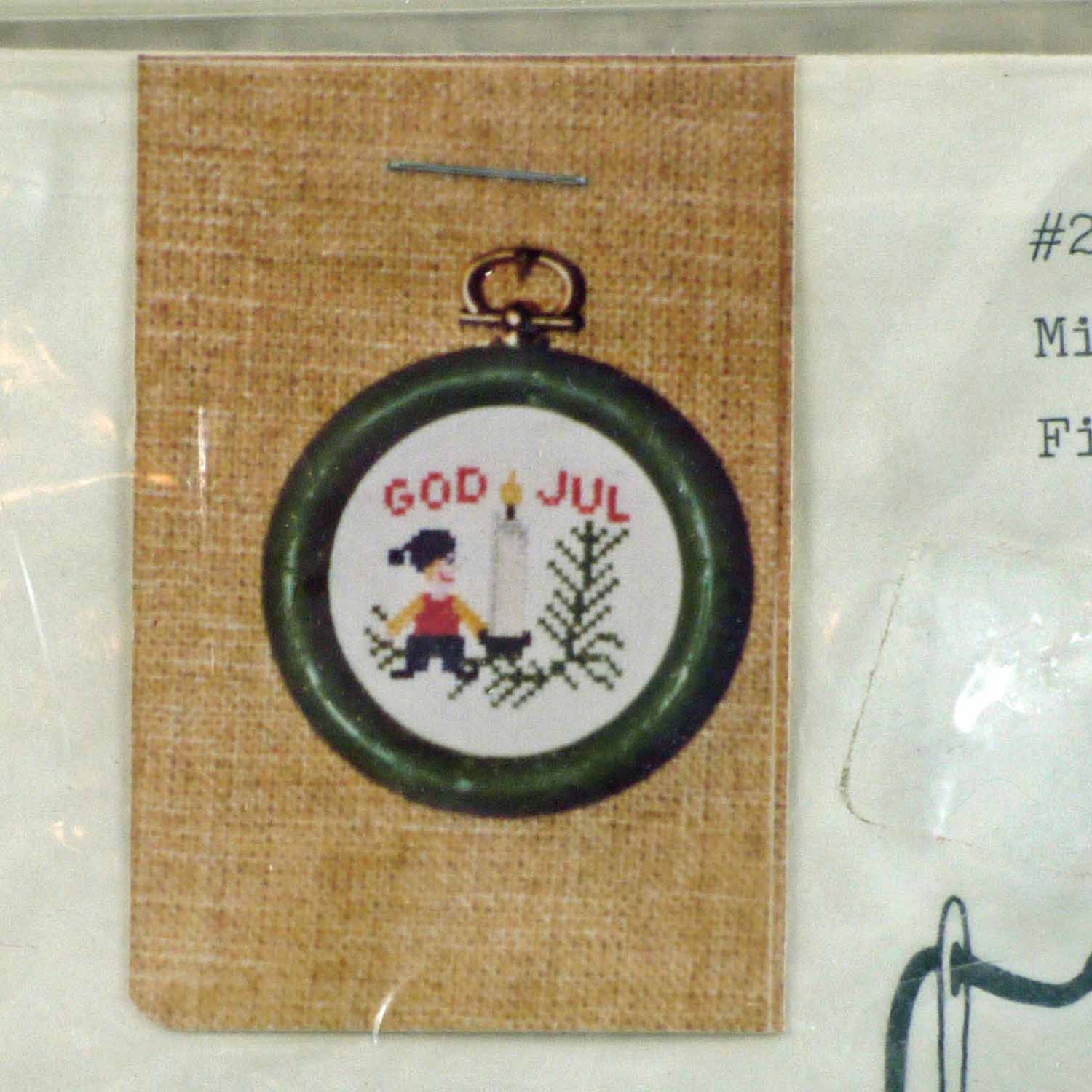 Christmas Ornament Norwegian Counted Cross Stitch Kit Connie