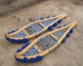 Vintage Toy Snow Shoes ~ Handmade Snow Shoes ~ Miniature Snow Shoes ~ Miniature Inuit Art Vintage Toy Snow Shoes ~ Handmade Snow Shoes ~ Miniature Snow Shoes ~ Miniature Inuit Art
