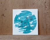 OOAK Small Gift Card - Mushrooms - Botanical - Hand Drawn