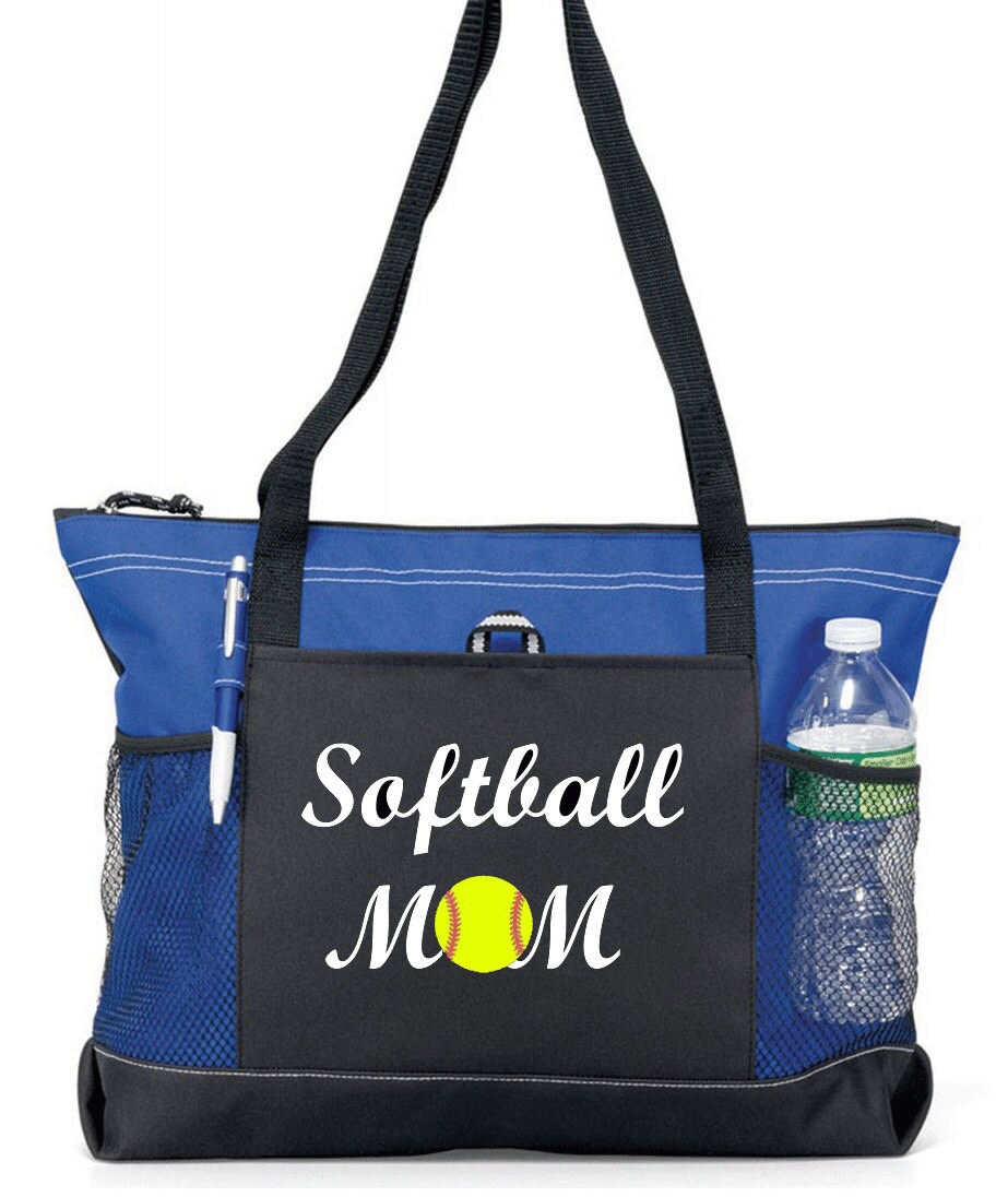 20 Softball MOM Sports Bag with soft Microfiber or