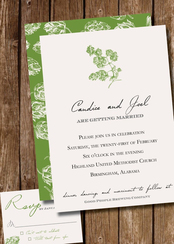 Hops Wedding Invitations 3