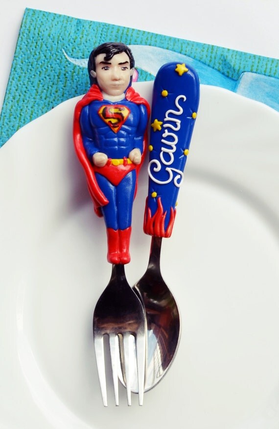 superman gift personalized marvel super heroes cutlery set superman gift personalized marvel super heroes cutlery set