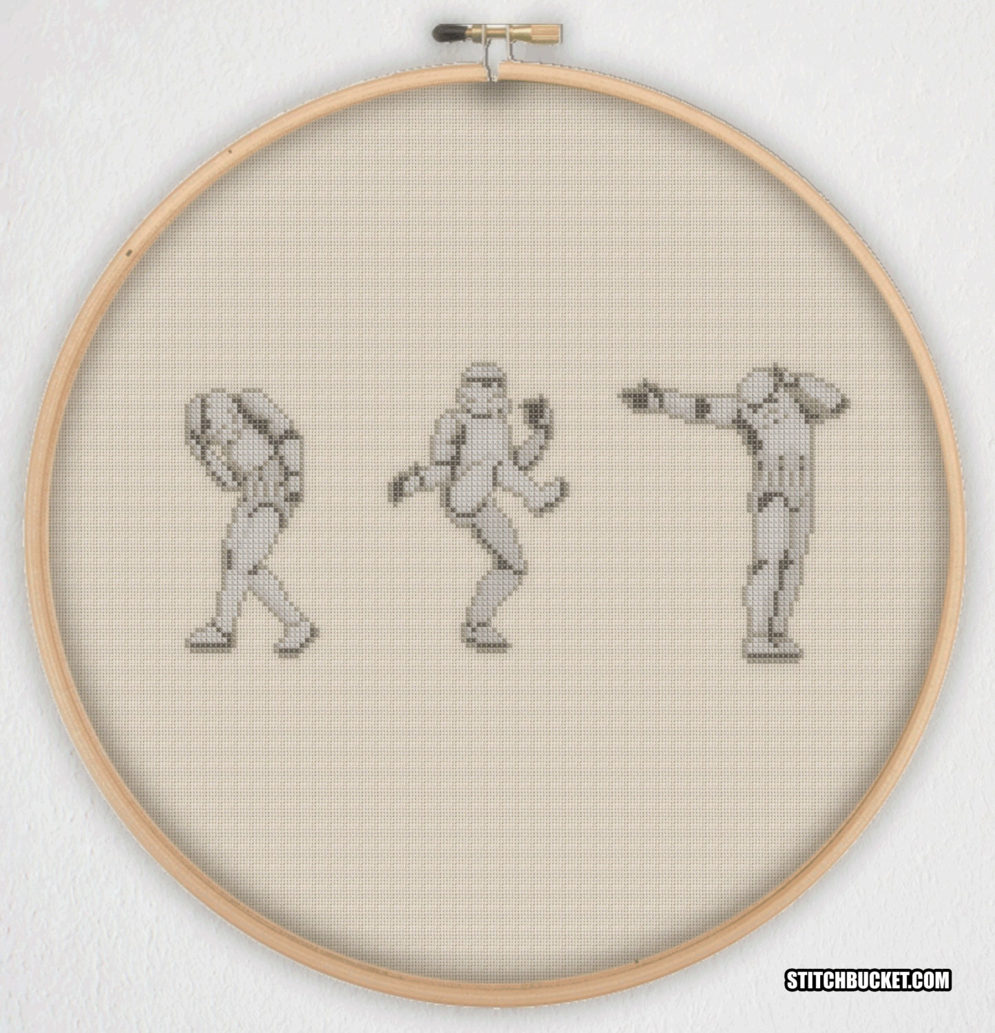 Dancing Stormtroopers Star Wars Cross Stitch Pattern
