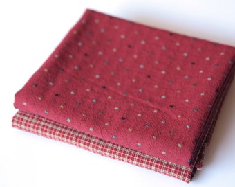 byhands 100% Cotton Checkered pattern Fabric Fat Quarter Set B