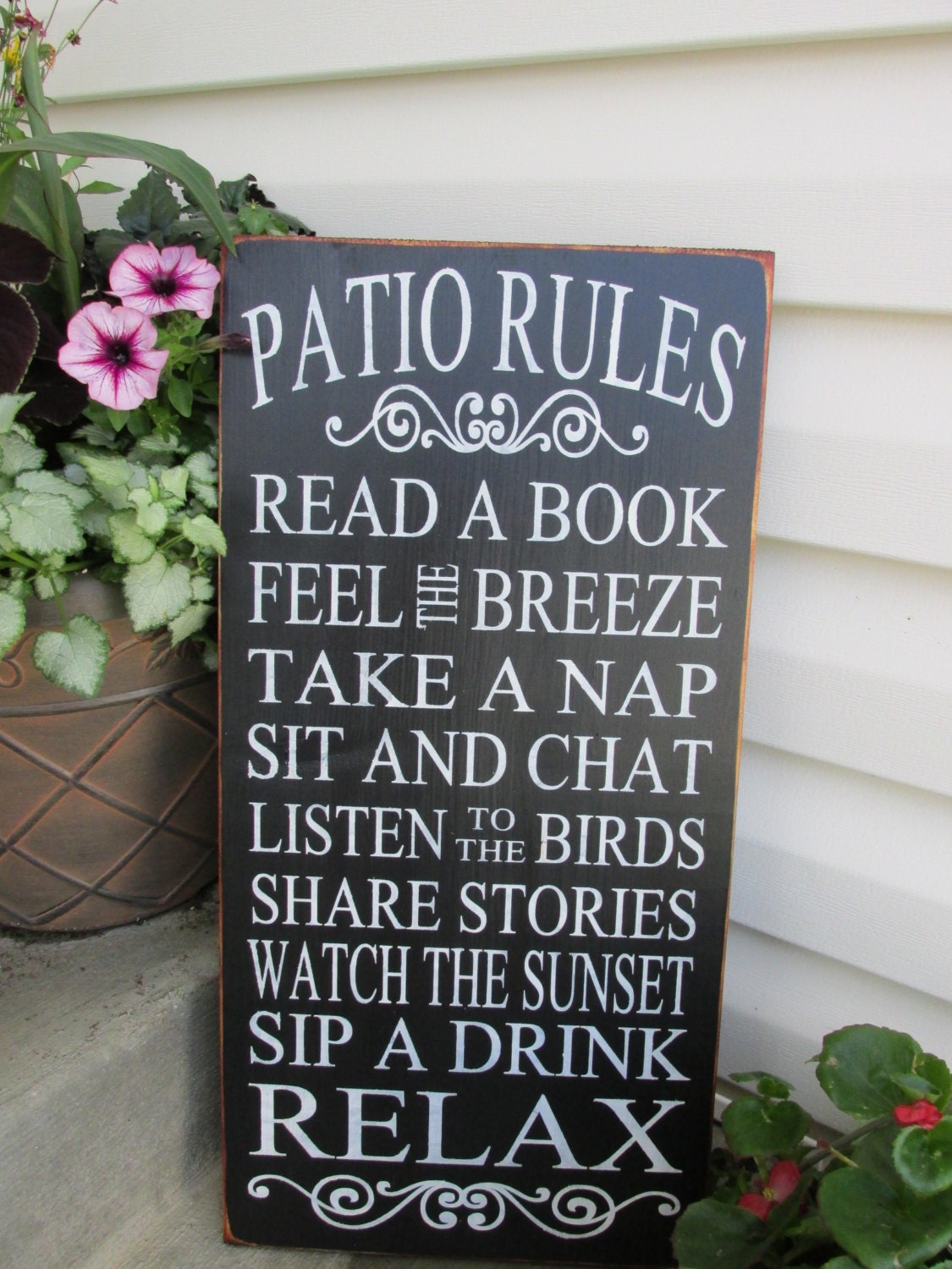 Outdoor decor sign Porch Rules Patio Rules Porch Sign