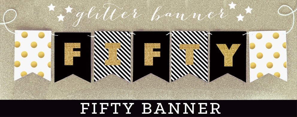 50th Anniversary Banner 50th Wedding Anniversary Banner