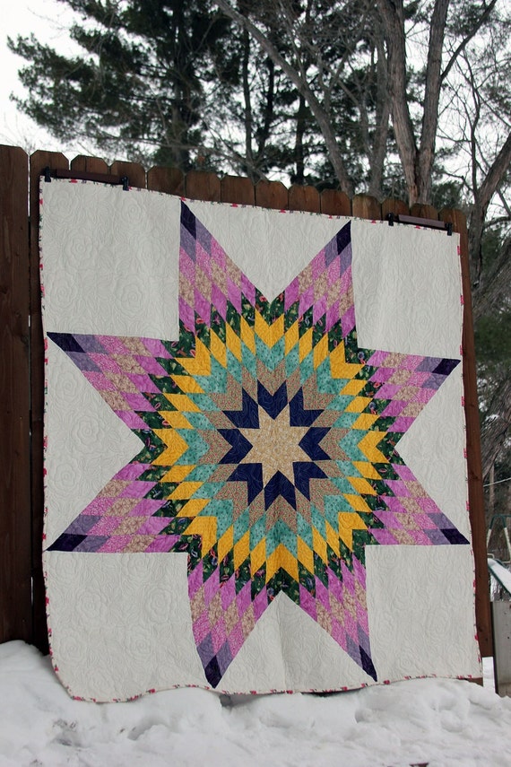 Lone Star Quilt Texas Star Quilt by DarsSewingCreations on Etsy