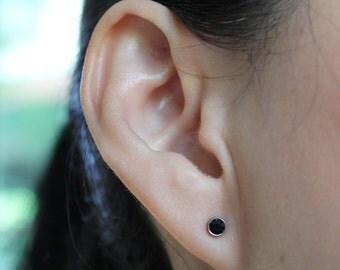 Stainless Steel Earrings Studs with Austrian Crystal, set of 3 pairs.