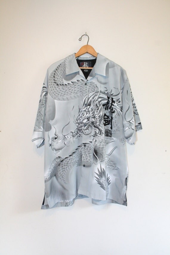 dragon button shirt