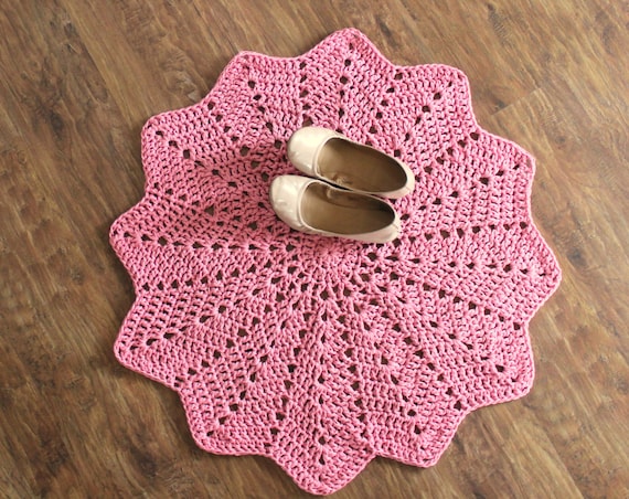 32 doily teppich kinderzimmer teppich rosa von vividstitches