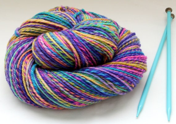 Handspun Yarn 3 Ply Light Worsted Weight By Pixieknitdesigns 6756