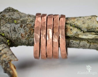 Super Thick Stackable Copper Ring(s),Copper Rings,Stackable Rings, Copper Ring, Hammered Copper, Copper Band, Arthritis Ring, Copper Jewelry