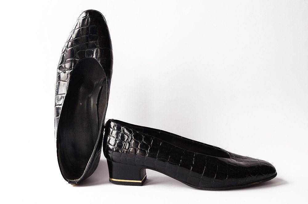 black kitten block heels