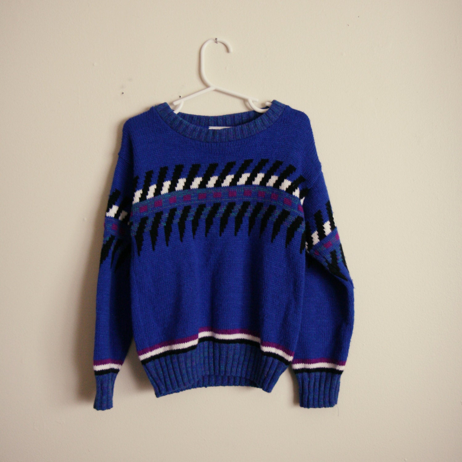 vintage 80s kids KITSCHY patterned sweater / by ohopheliashop