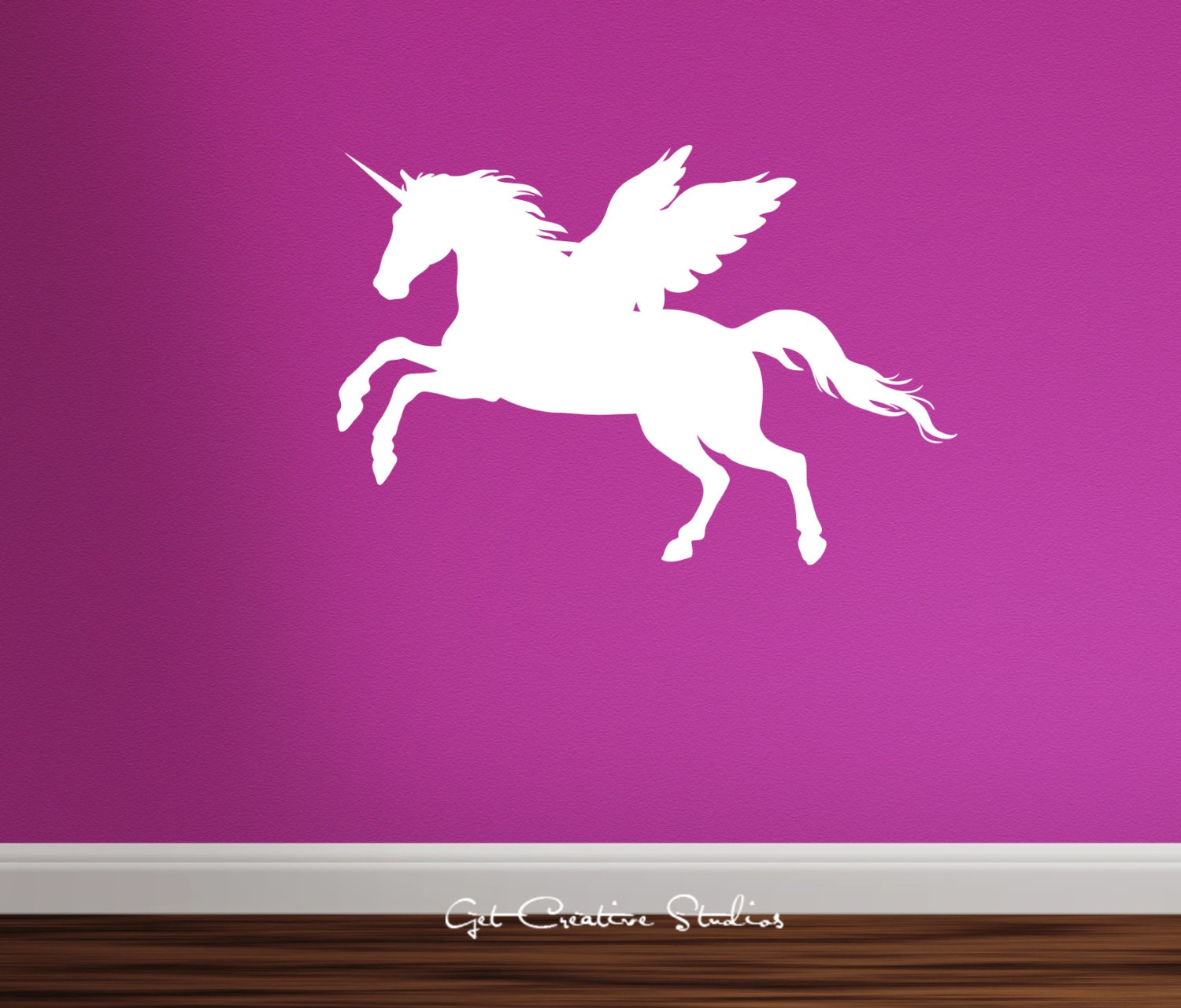 Unicorn Decal Horse Wall Decal Pegasus Unicorn With WIngs