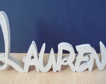DISNEY STYLE wooden free standing name PLAQUES/ signs/ word art