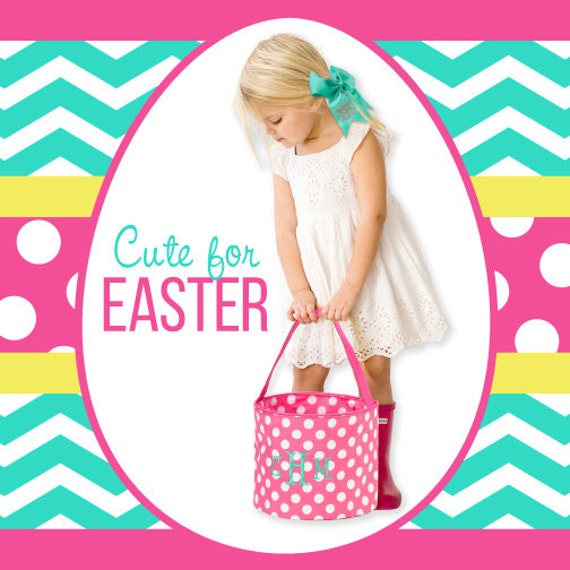 Items similar to Personalized Easter Basket, Toy Bucket, Monogrammed