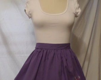 My Little Pony Twilight Sparkle Inspired Square Gothic Lolita Adult Costume Apron w/ Ruffle Trim