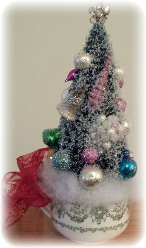 bottle brush christmas tree ornaments rhinestone decoration in bottle brush christmas tree ornaments rhinestone decoration in