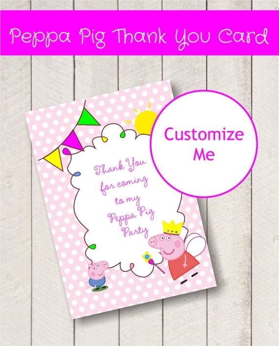 items-similar-to-editable-peppa-pig-thank-you-cards-personalized-thank
