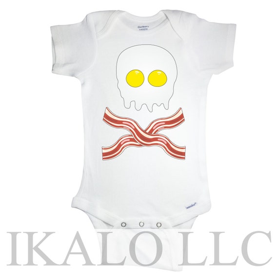 Bacon and eggs skull Custom printed GERBER® by iKaloCreations