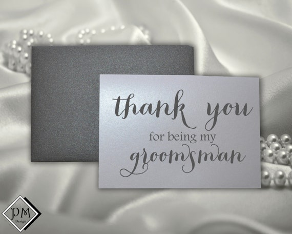 Groomsmen card thank you for being my groomsman by PicmatCards