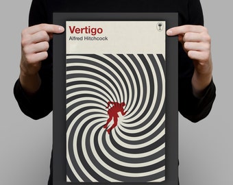 Penguin Books Classics MOVIE Poster VERTIGO Poster HITCHCOCK Print Movie Print Giclee Ikea Ribba size Hitchcock Poster Classic Film Poster
