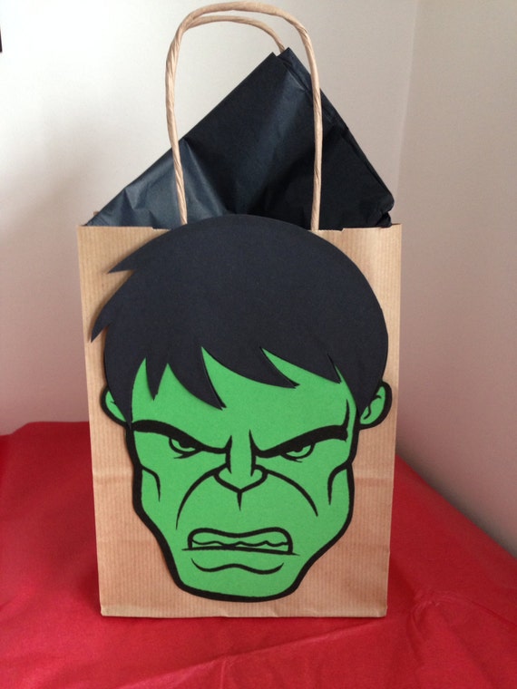 Super Hero Party bags Pack of 4 by BagzofjoyUK on Etsy