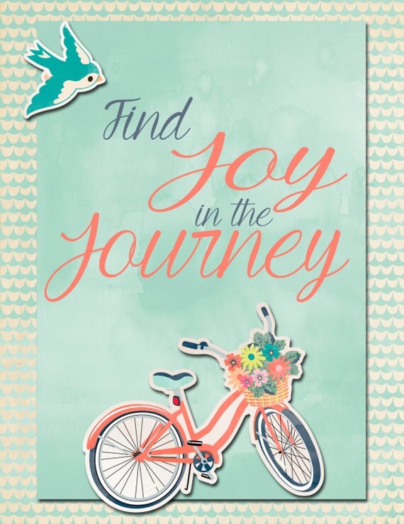Find Joy In The Journey Printable Immediate by PolkadotPudding