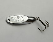 Personalized fishing lure - men man dad fish sports outdoors, mens gift