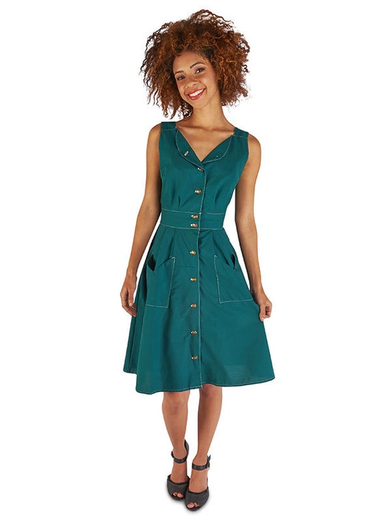 Items similar to Green Sheet Dress on Etsy