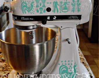 Pyrex Amish Butterprint Vinyl Decals for your Kitchen aid Mixer