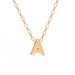 Tiny Gold Initial Necklace | Personalized Necklace
