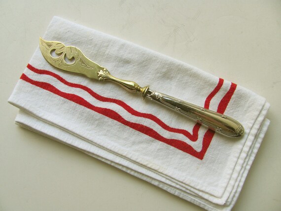 Tomato Appetizer  Brass Party Cheese vintage Vintage  knife  Serving Knife Spreader cheese