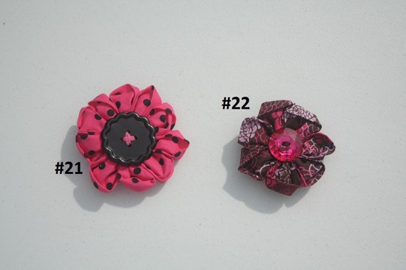 Items similar to Fabric Flower Clip on Etsy