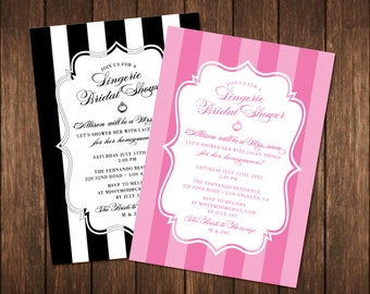 Victoria Secret Themed Bridal Shower Invitations 10